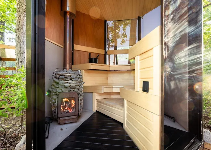 Сasa de vacaciones Shanti Forest House With Mirror Sauna Laokuela